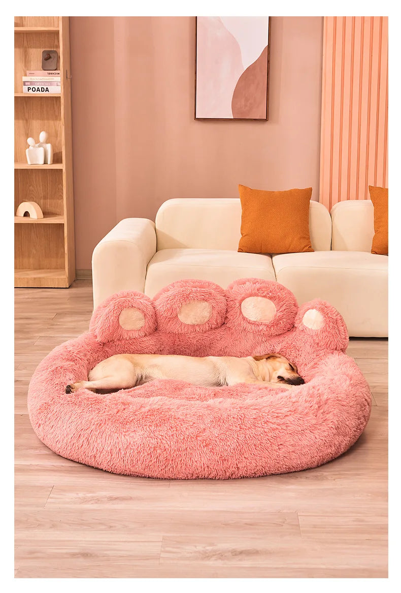 Pet Dog Sofa Beds for Small Dogs Warm Accessories Large Dog Bed Mat Pets Kennel Washable Plush Medium Basket