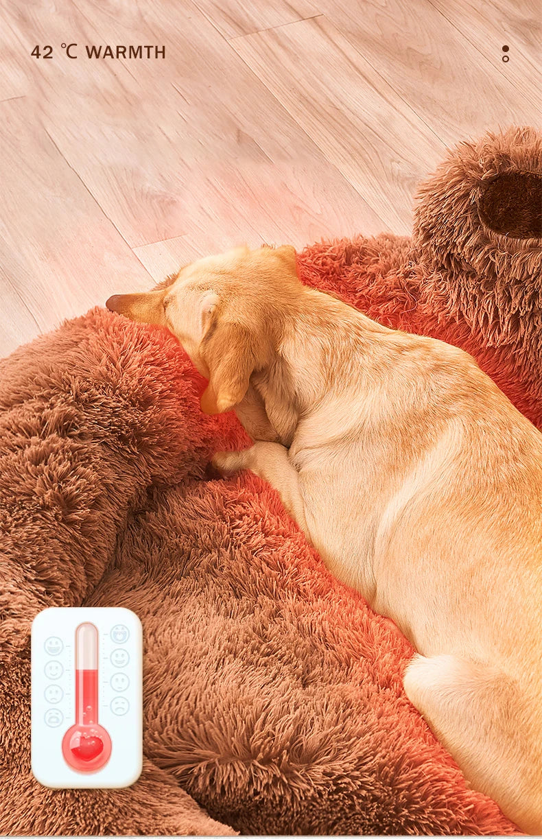 Pet Dog Sofa Beds for Small Dogs Warm Accessories Large Dog Bed Mat Pets Kennel Washable Plush Medium Basket