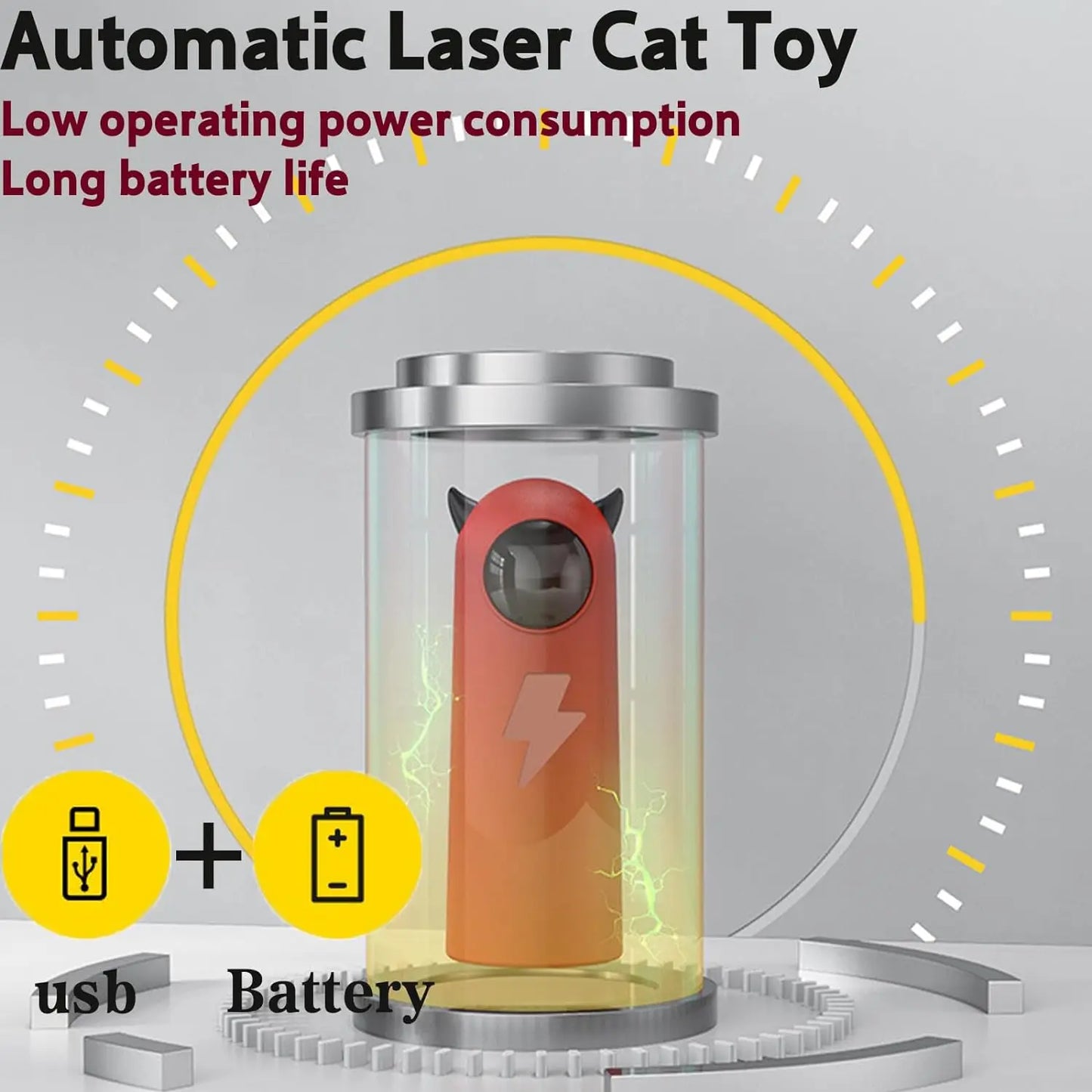 Automatic Smart LED Laser Cat Toy Eco-Friendly Indoor Pet Accessory with Handheld Electronic Features for Dog Teasing Box Packed