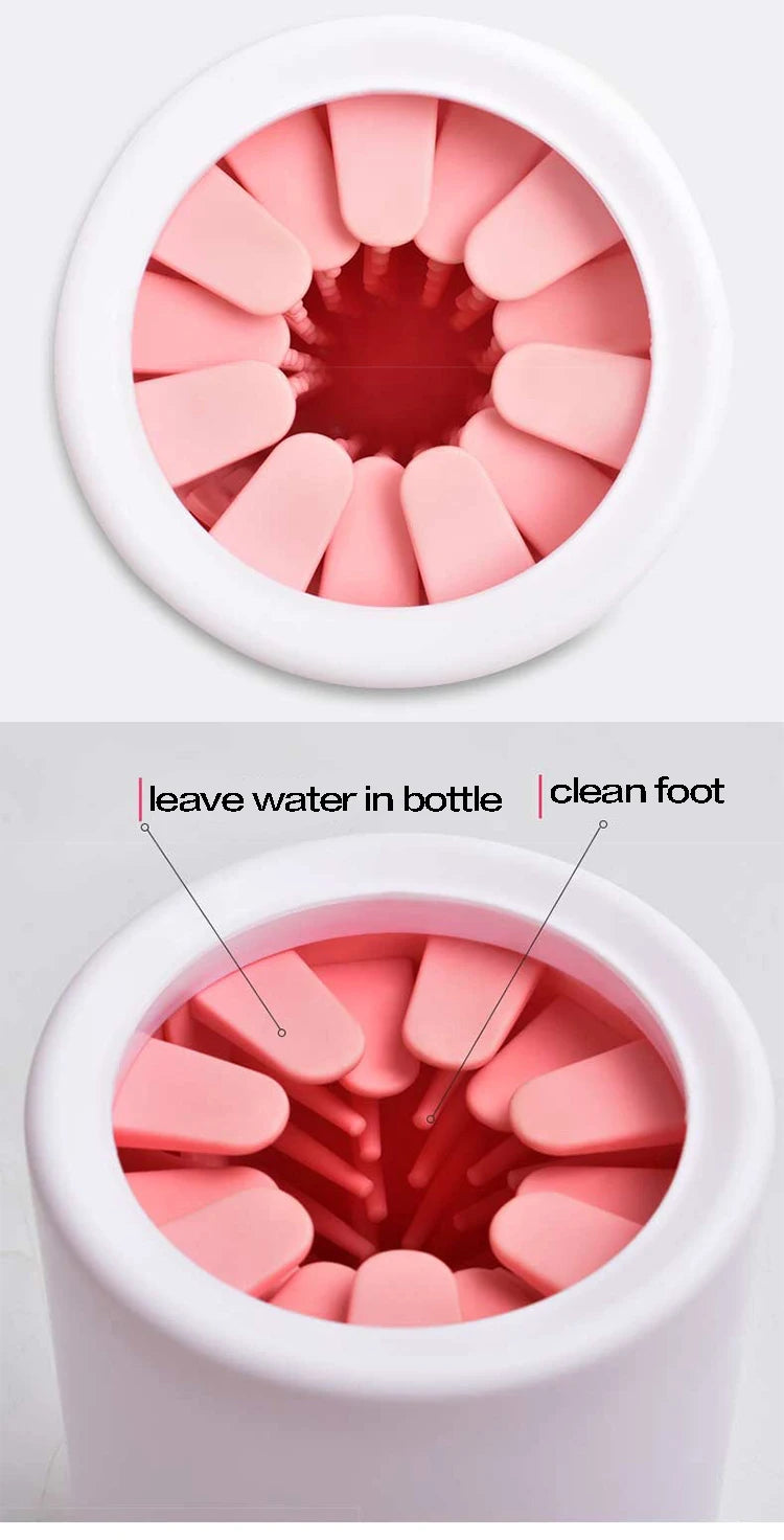 Pet Foot Cleaner Cup Soft Silicone Combs Portable Pet Dog Cat Foot Washer Cleaner Brush Quickly Wash Dirty Pet Foot Cleaner
