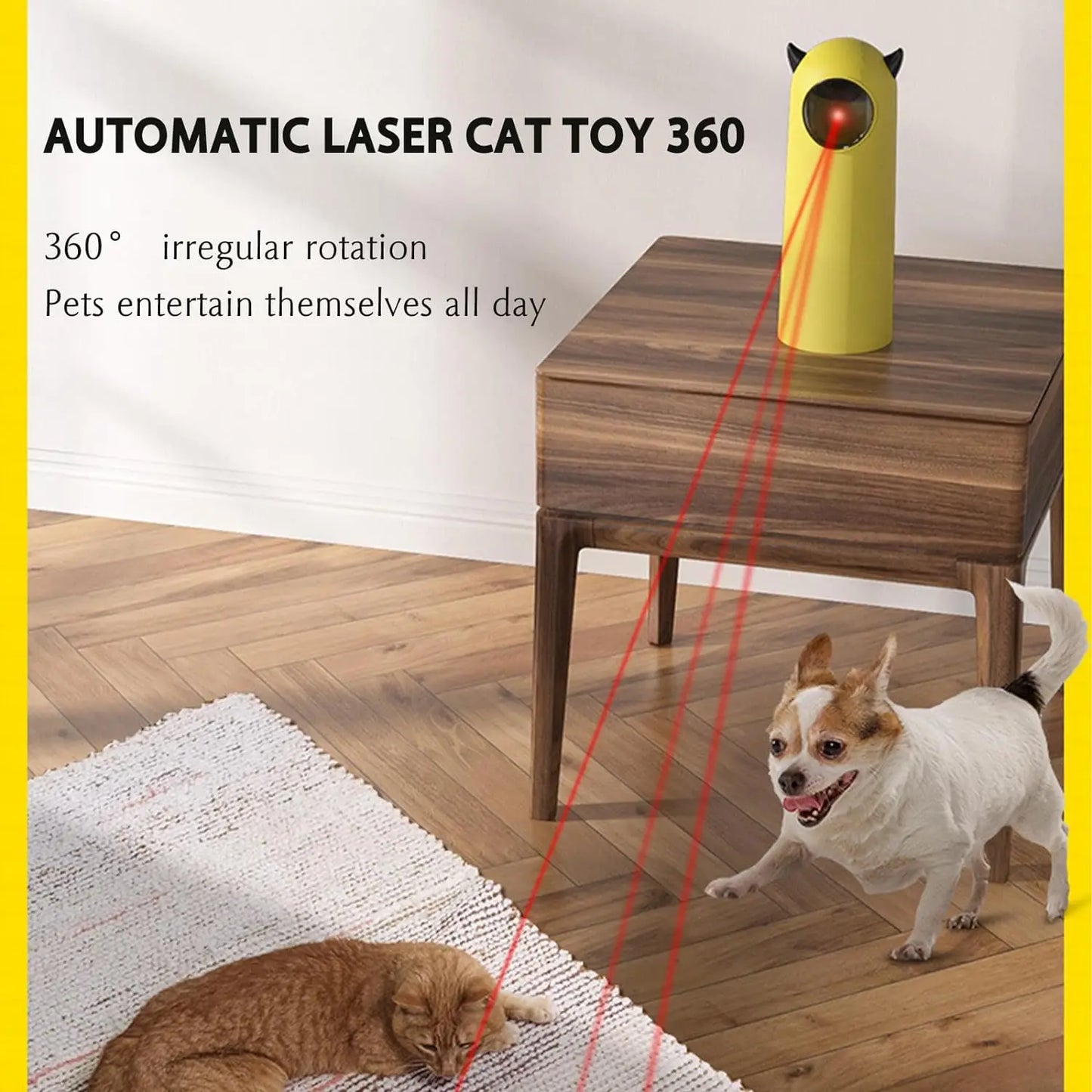 Automatic Smart LED Laser Cat Toy Eco-Friendly Indoor Pet Accessory with Handheld Electronic Features for Dog Teasing Box Packed