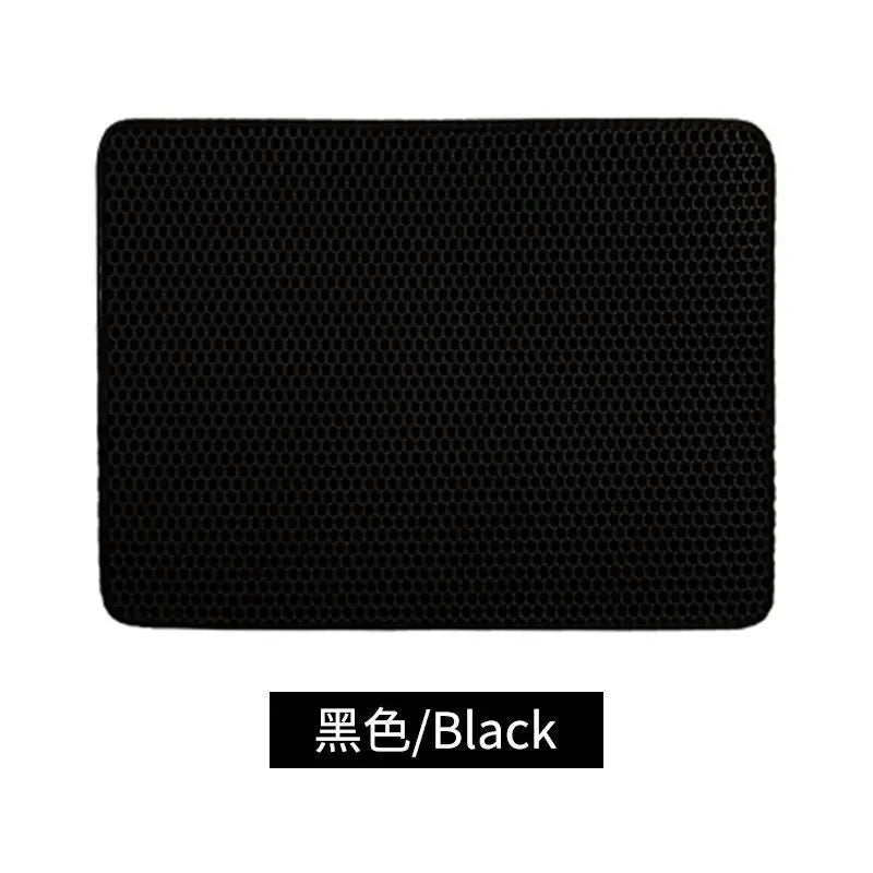 Waterproof Environmental Reusable Double Layers EVA Cat Sand Trapping Mat Non-slip Easy-to-clean Cat Litter Box Pad Mat