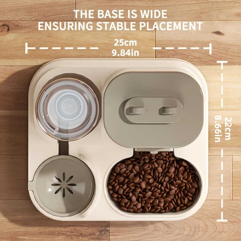 2 in 1 Cat Food Dispenser Water and Food Integrated Fully Automatic Cat Food Feeding and Water Dispenser Cute Water Dispenser