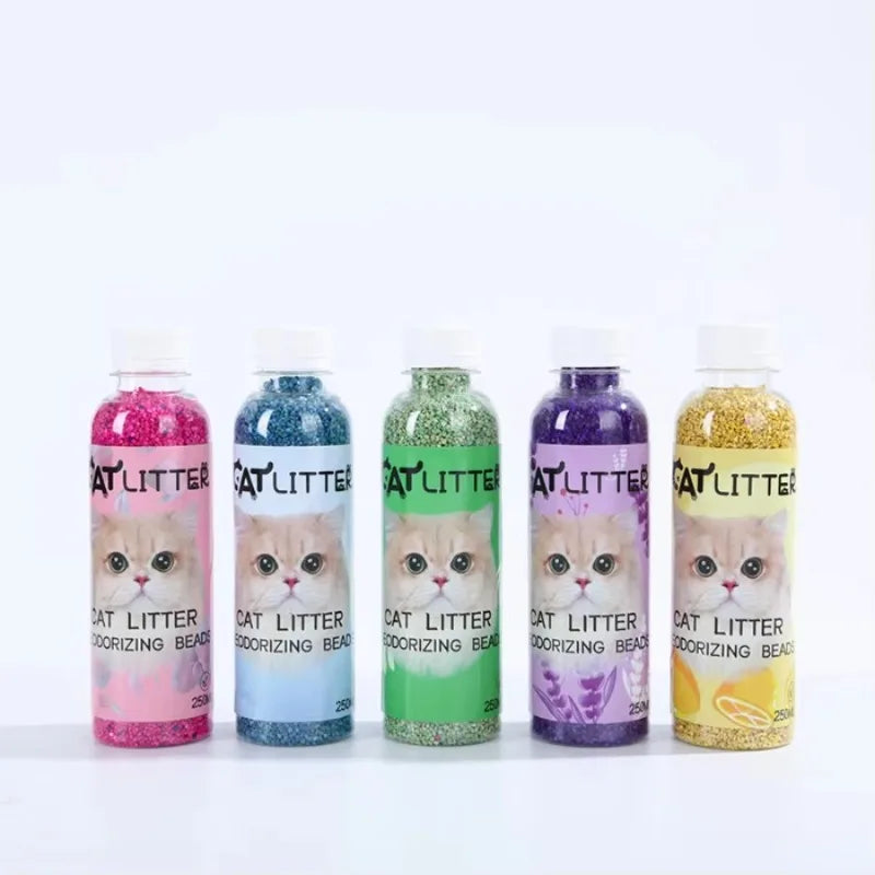 5pcs Pet Cat Litter Box Deodorant Beads To Remove Odors Deodorant Deodorant Granules Cat Litter Box Anti-odor Beads