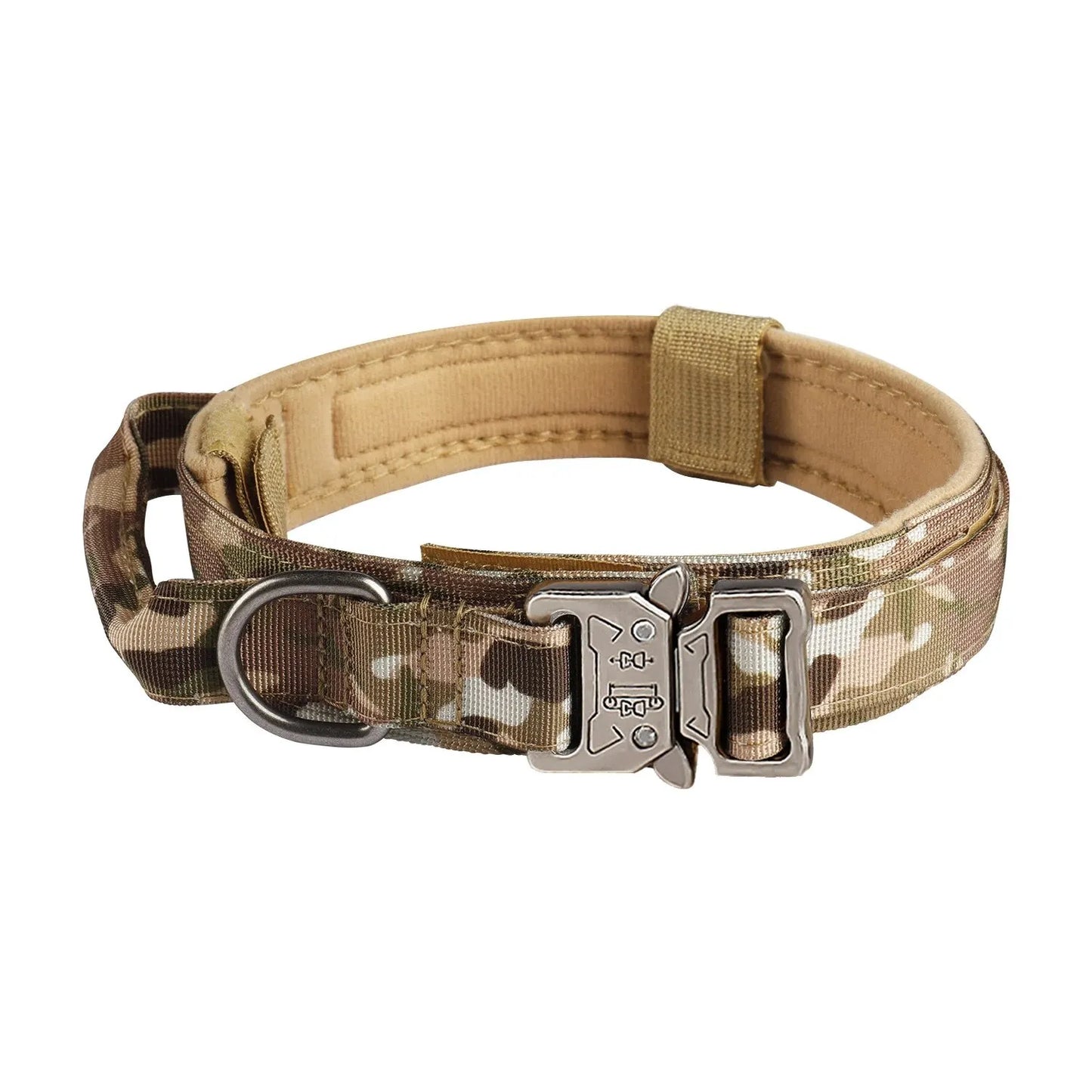 Tactical Dog Collar Metal Buckle Breathability Nylon Collar Medium and Large Dog Training Neck Collar Dog