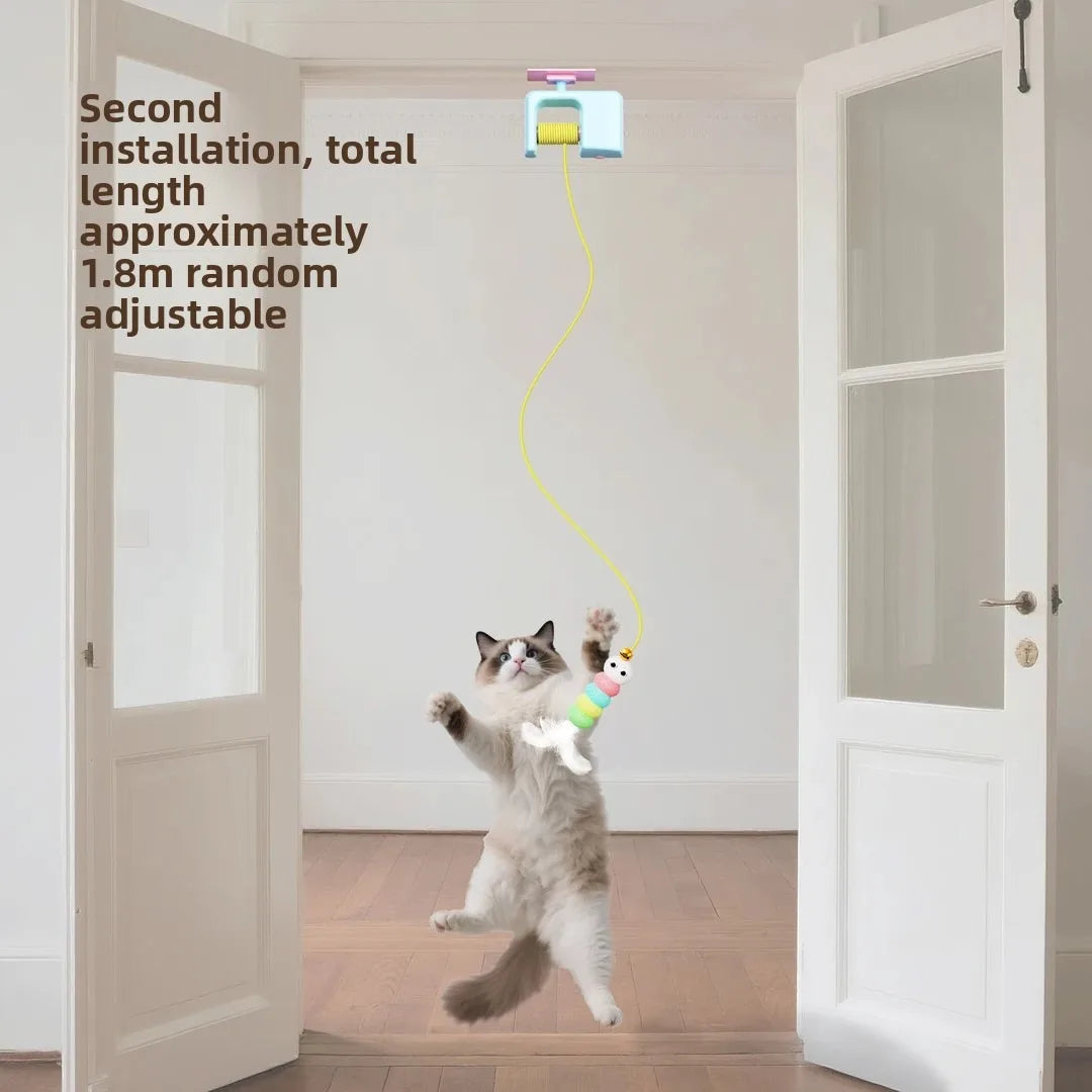 Cat Yo-Yo Electric Smart Door Hanging Toy Cat Toy Self-entertainment and Fun Cat Amusement Artifact
