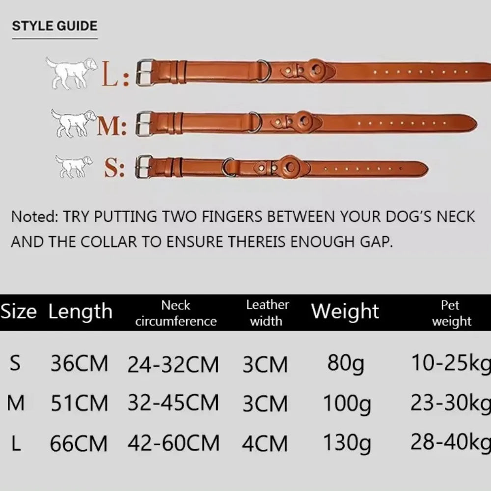 Apple Airtag Anti-Lost Dog Collar, Pet Accessories, Dog Protection Tracker, Anti-Lost Locator, Waterproof Dog leash