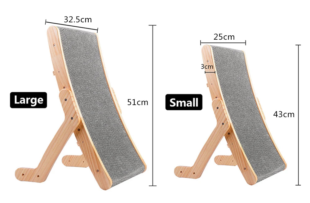 Wood Anti Cat Scratcher Cat Scratch Board Bed 3 In 1 Pad Vertical Pet Cat Toys Grinding Nail Scraper Mat Training Grinding Claw