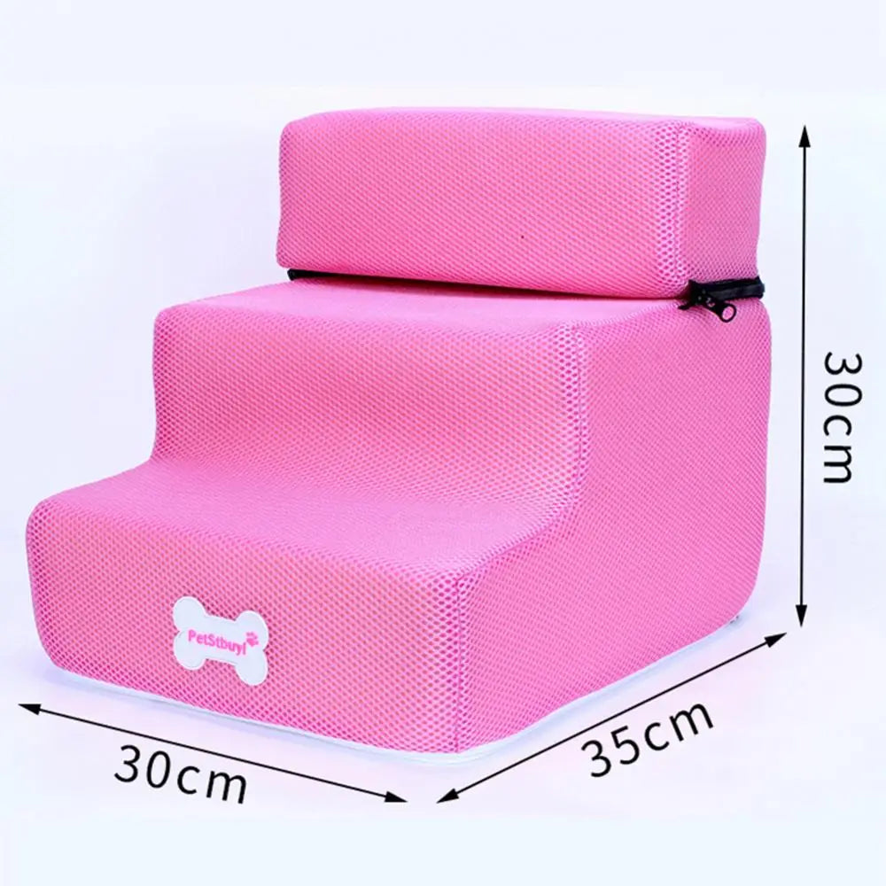 Detachable 3 Step Non-slip Small Dog Cats Pet 3 Steps Removable Ramp Climbing Bed Ladder