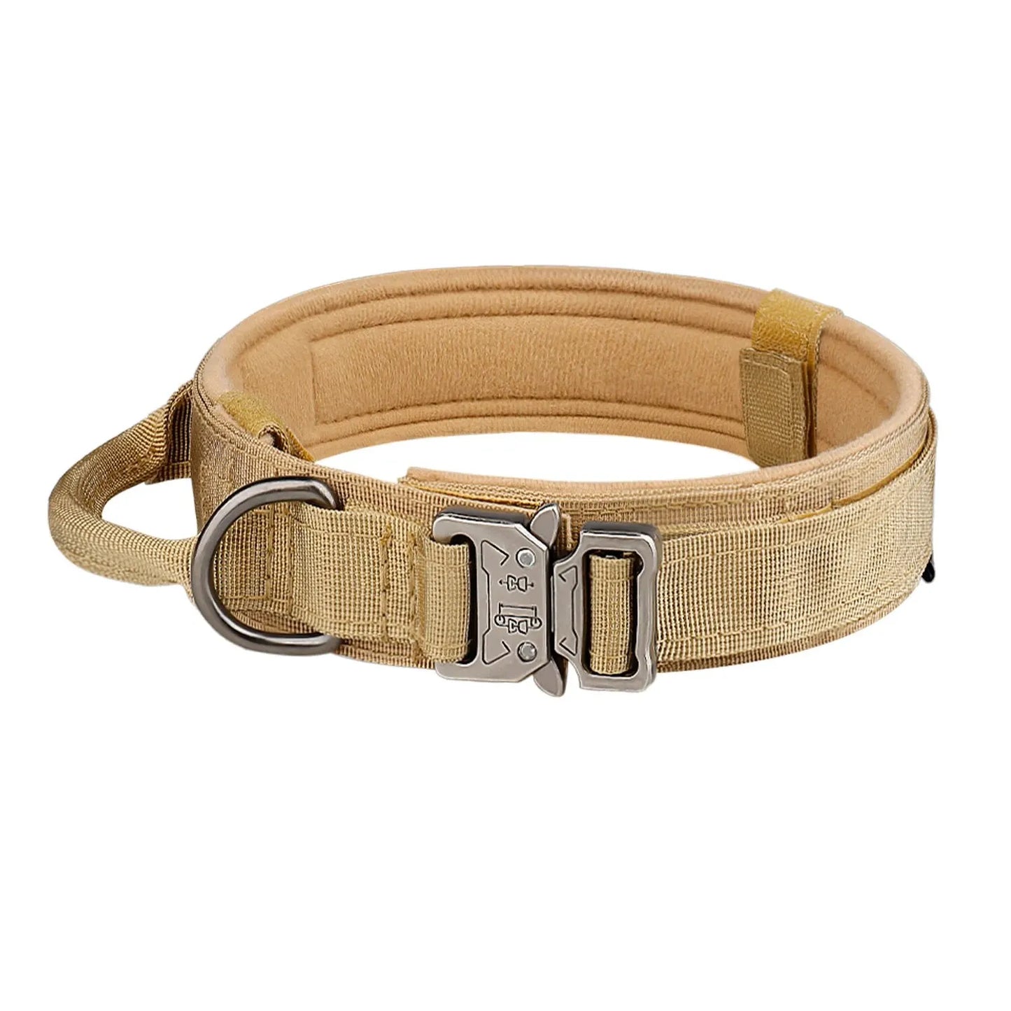 Tactical Dog Collar Metal Buckle Breathability Nylon Collar Medium and Large Dog Training Neck Collar Dog