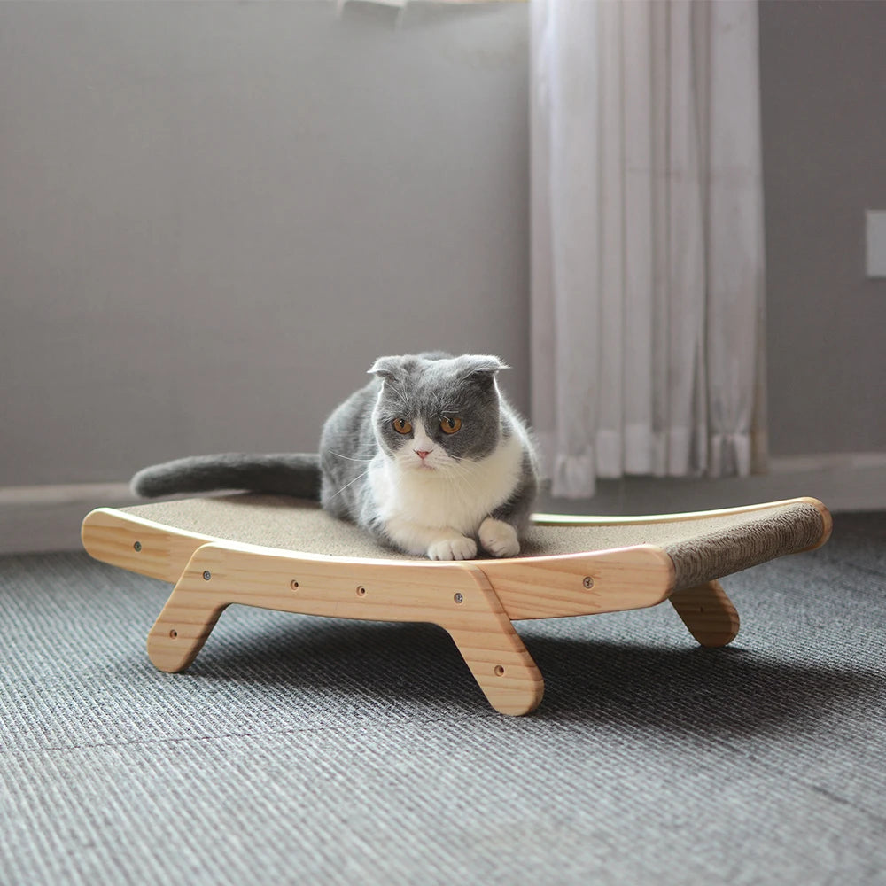 Wood Anti Cat Scratcher Cat Scratch Board Bed 3 In 1 Pad Vertical Pet Cat Toys Grinding Nail Scraper Mat Training Grinding Claw
