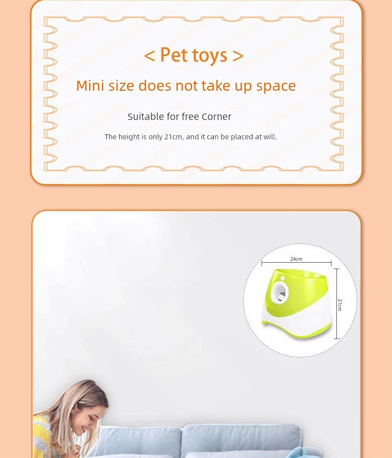 Pet Tennis Launcher Dog Toy Pitching Pinball Machine Throwing Ball Walking Dog Ball Dispenser Handy Gadget Automatic Serve Machine
