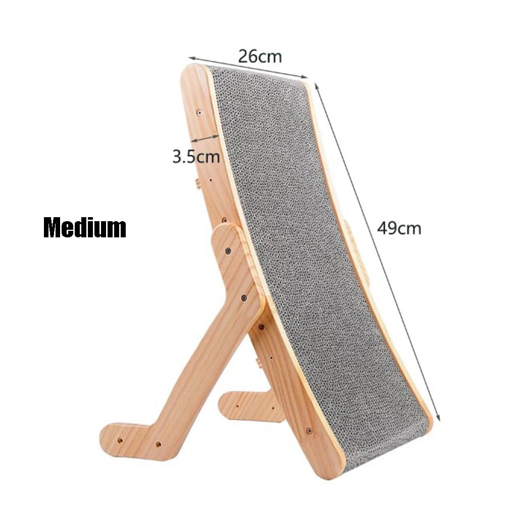 Wood Anti Cat Scratcher Cat Scratch Board Bed 3 In 1 Pad Vertical Pet Cat Toys Grinding Nail Scraper Mat Training Grinding Claw