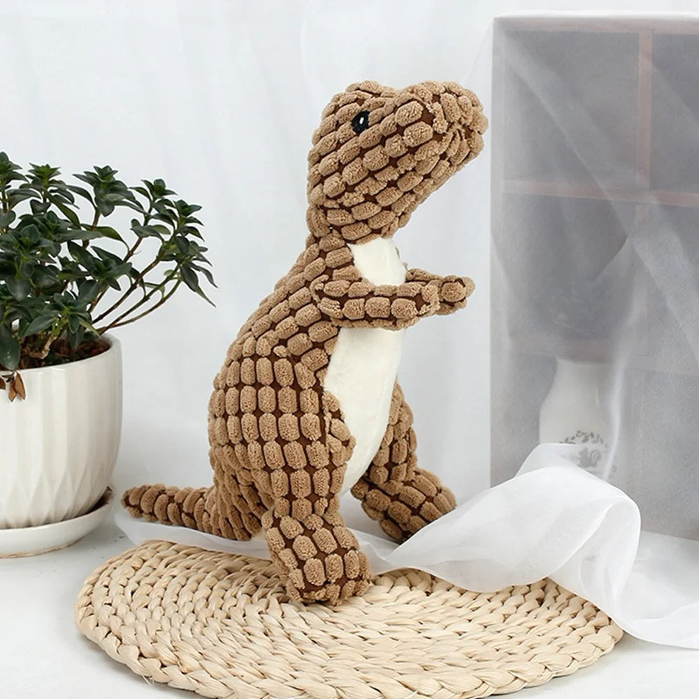Cats and Dogs Pet Plush Dinosaur Toys Interactive Dog Chew Toys Plush Stuffing for Small Dogs