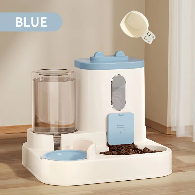 2 in 1 Cat Food Dispenser Water and Food Integrated Fully Automatic Cat Food Feeding and Water Dispenser Cute Water Dispenser