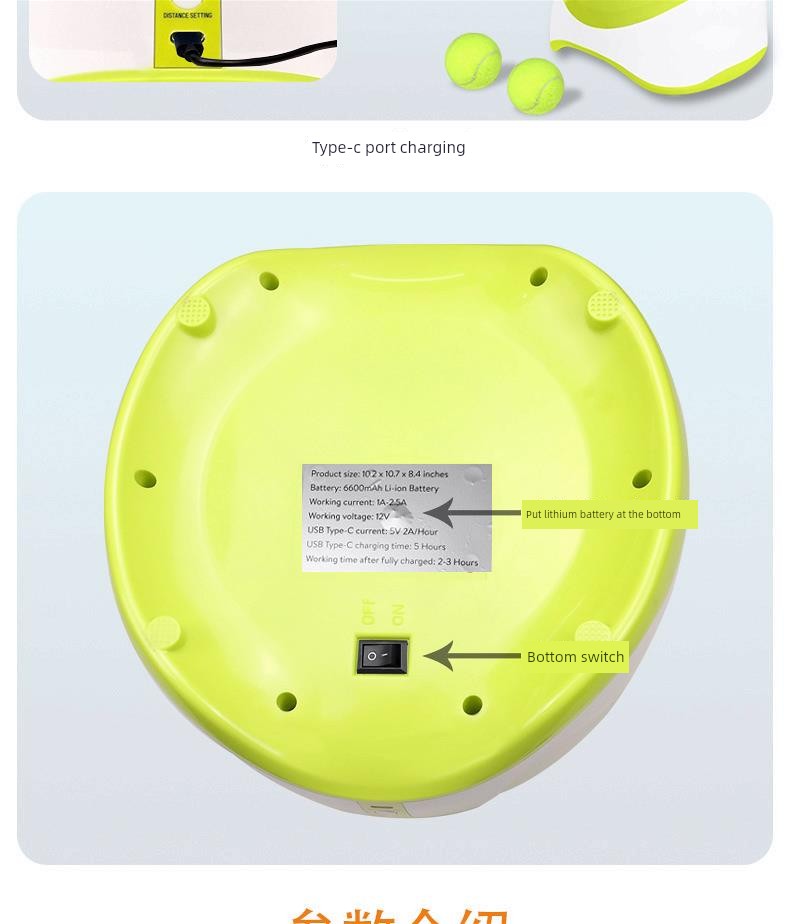 Pet Tennis Launcher Dog Toy Pitching Pinball Machine Throwing Ball Walking Dog Ball Dispenser Handy Gadget Automatic Serve Machine