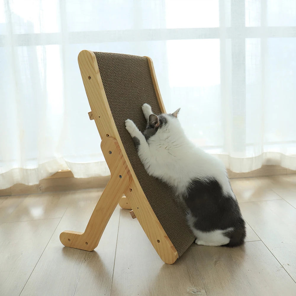 Wood Anti Cat Scratcher Cat Scratch Board Bed 3 In 1 Pad Vertical Pet Cat Toys Grinding Nail Scraper Mat Training Grinding Claw