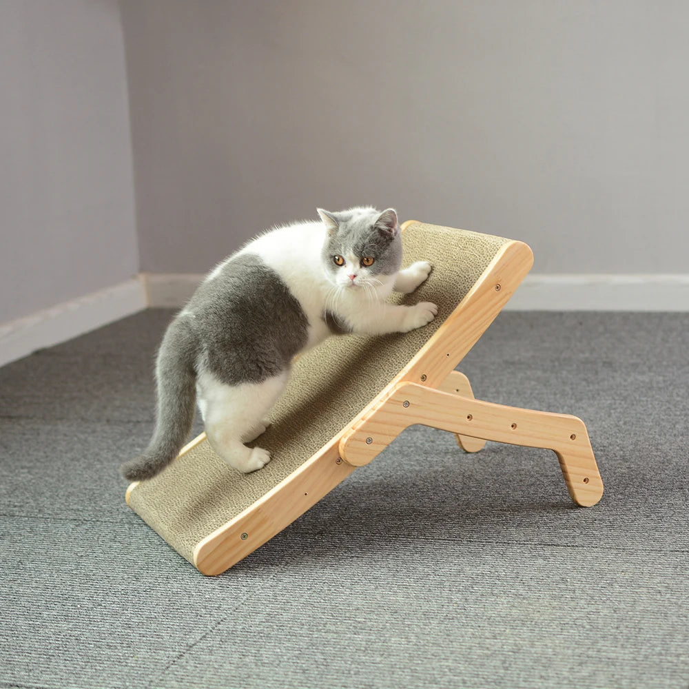 Wood Anti Cat Scratcher Cat Scratch Board Bed 3 In 1 Pad Vertical Pet Cat Toys Grinding Nail Scraper Mat Training Grinding Claw