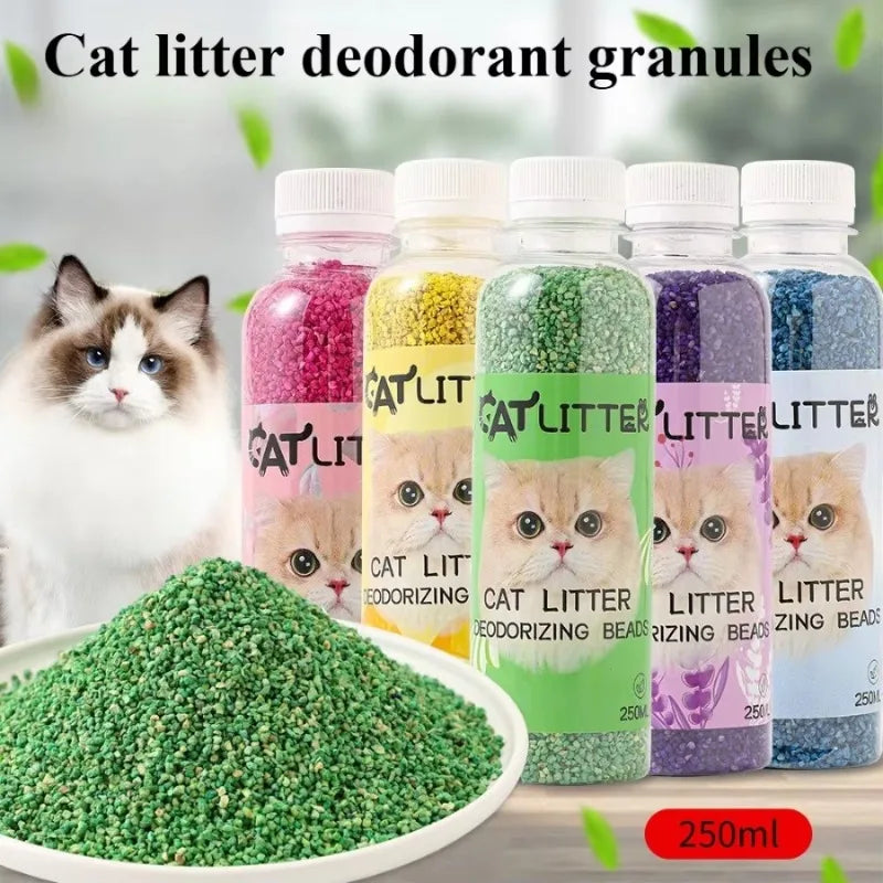 5pcs Pet Cat Litter Box Deodorant Beads To Remove Odors Deodorant Deodorant Granules Cat Litter Box Anti-odor Beads