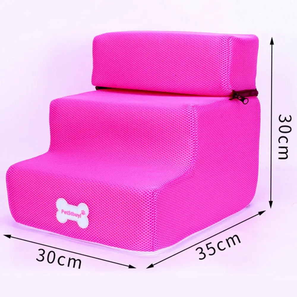 Detachable 3 Step Non-slip Small Dog Cats Pet 3 Steps Removable Ramp Climbing Bed Ladder