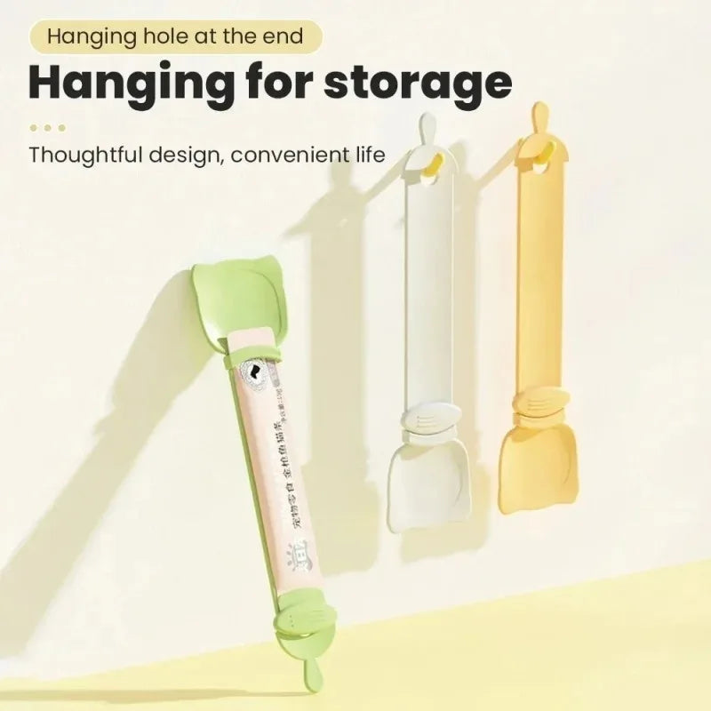 1/3PCS Cat Strip Feeder Spoon Long Handle Lickable Wet Food Feeder for Cats Pet Meat Mud Food Squeeze Dispense Spoon