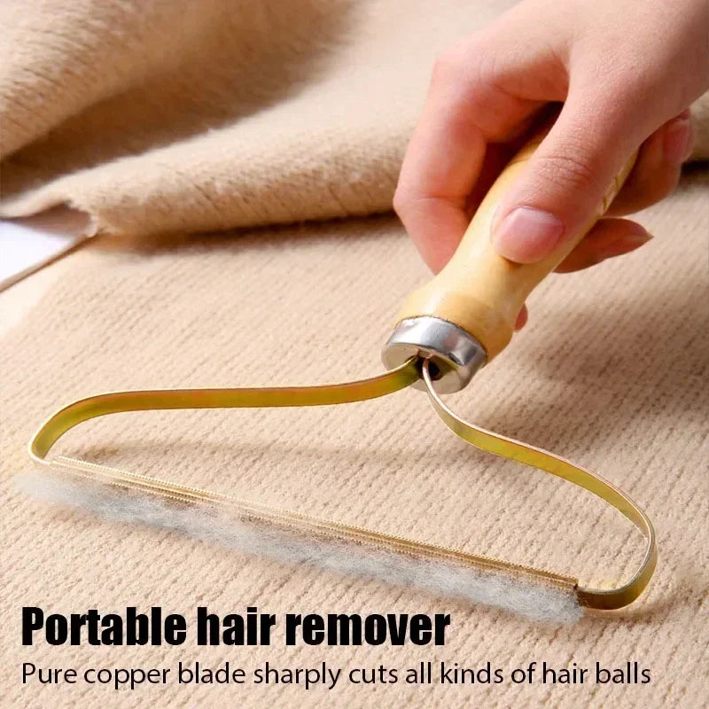 Pet Hair Remover Portable Manual Scraper Lint Cleaner Sticky Brush Cat Hair Removal Brush Hair Removal Tool