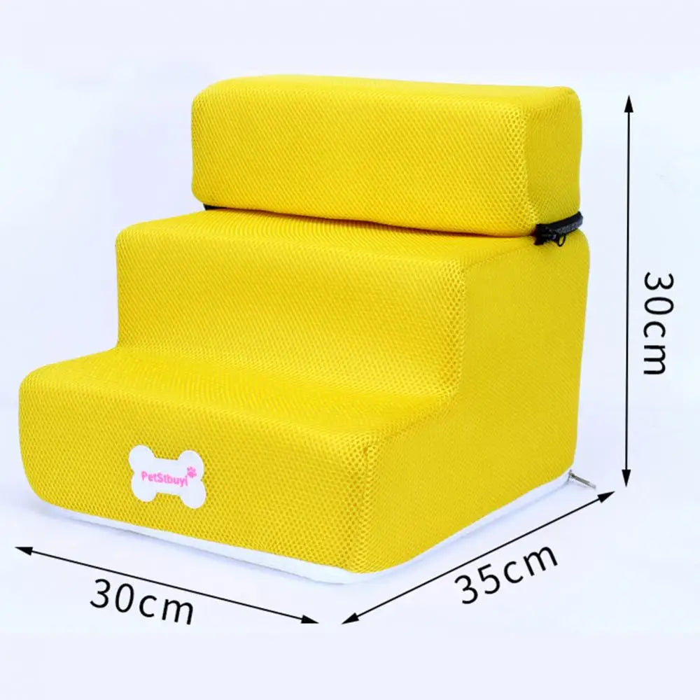 Detachable 3 Step Non-slip Small Dog Cats Pet 3 Steps Removable Ramp Climbing Bed Ladder