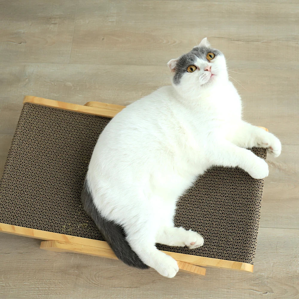 Wood Anti Cat Scratcher Cat Scratch Board Bed 3 In 1 Pad Vertical Pet Cat Toys Grinding Nail Scraper Mat Training Grinding Claw