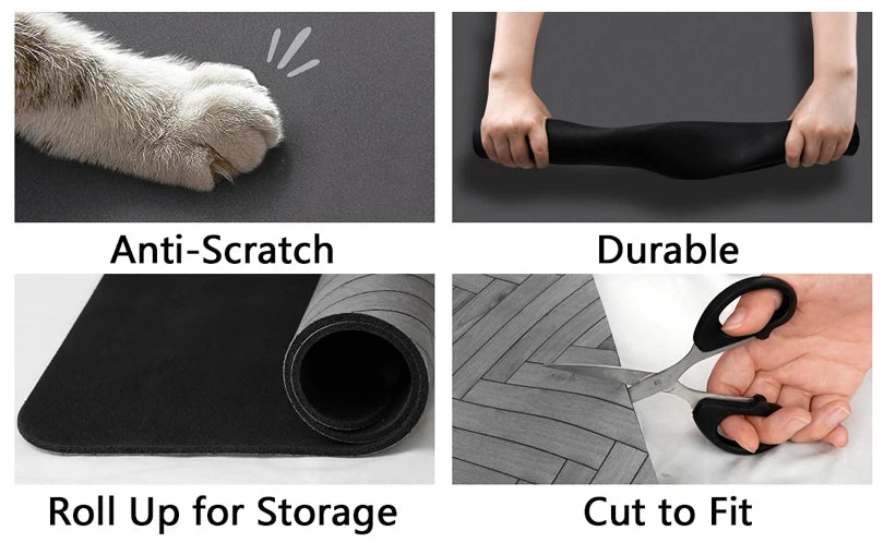 Pet Placemat for Food and Water Bowl, with Waterproof Rubber Backing, Quick Dry Water Mat for Dog Cat