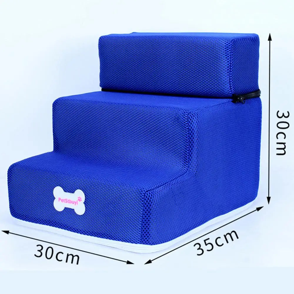 Detachable 3 Step Non-slip Small Dog Cats Pet 3 Steps Removable Ramp Climbing Bed Ladder