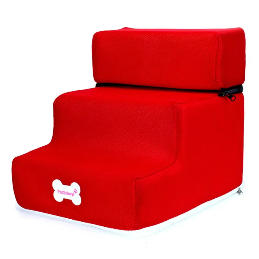 Detachable 3 Step Non-slip Small Dog Cats Pet 3 Steps Removable Ramp Climbing Bed Ladder