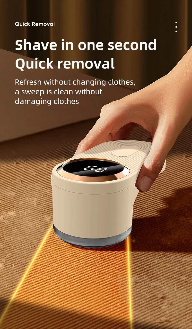Lint Remover for Clothing LED Digital Electric Pellet Fluff Remover USB Rechargeable
