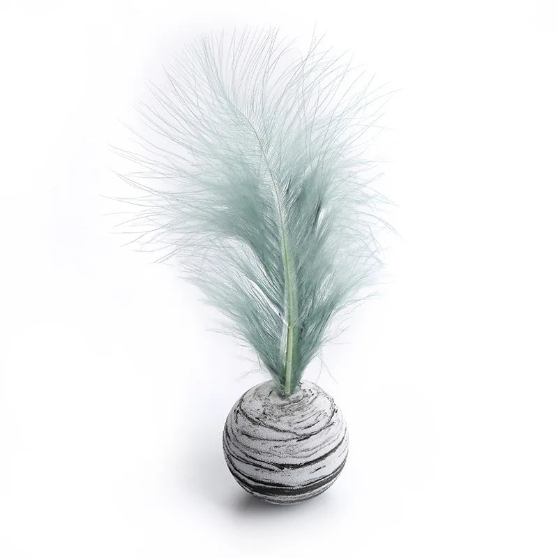 1/3/5 Pcs Cat Toy Ball Feather Funny Cat Toy Star Ball Plus Foam Ball Throwing Toys Interactive Plush Throwing Toys