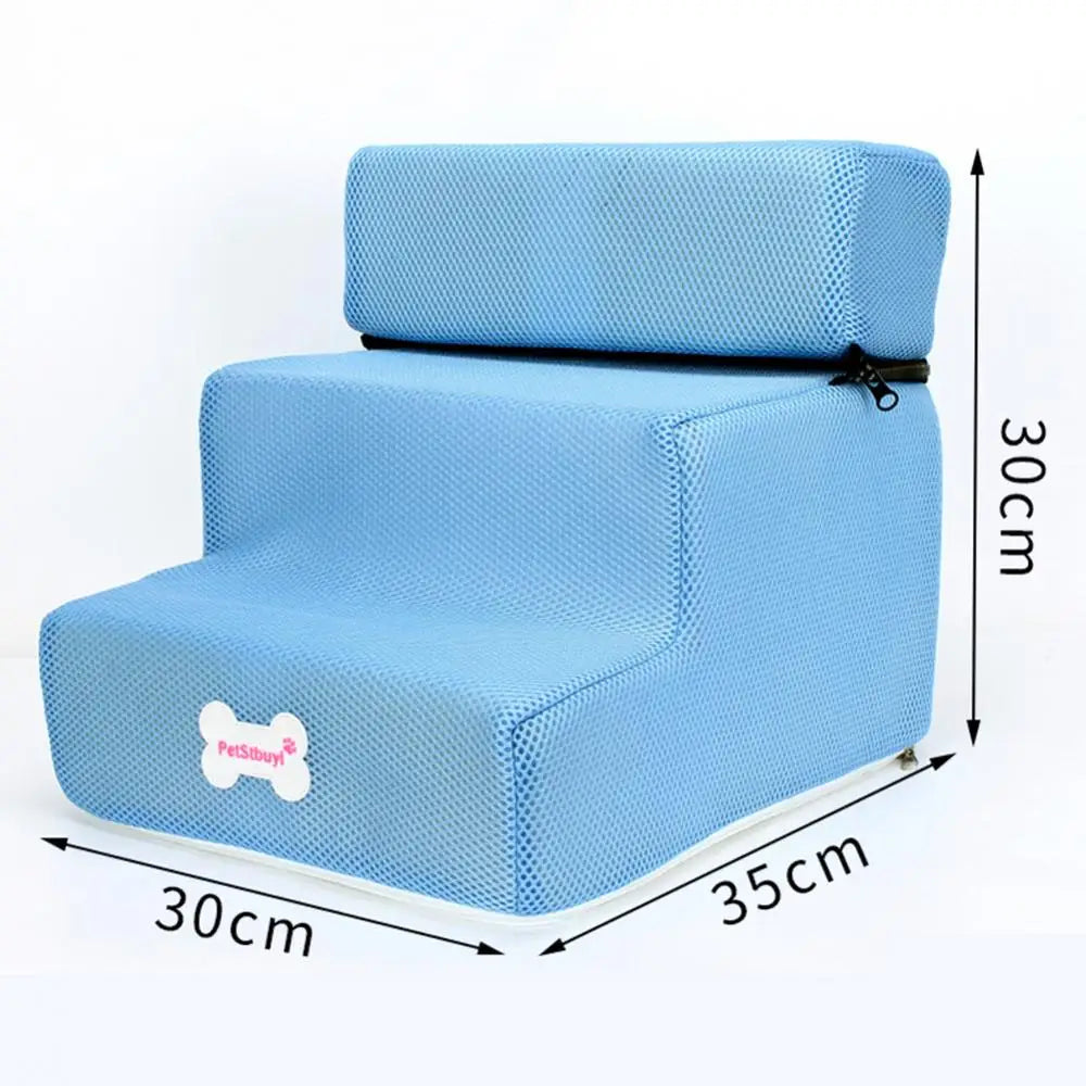 Detachable 3 Step Non-slip Small Dog Cats Pet 3 Steps Removable Ramp Climbing Bed Ladder