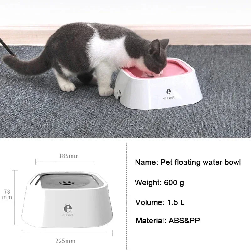 Drinking Water Bowl, Floating, Non-wetting Mouth, for Dog, Without Spill