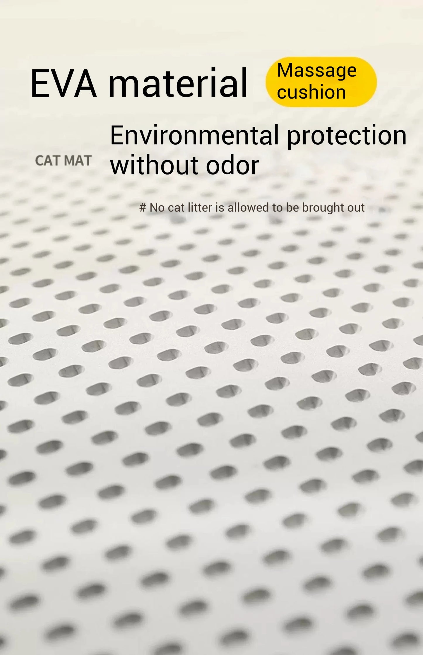 Eco-Friendly Extra Large EVA Cat Litter Mat Double Layer Waterproof Non-Slip Easy Clean Durable Pet Pad Sand Trapping Floor Mat