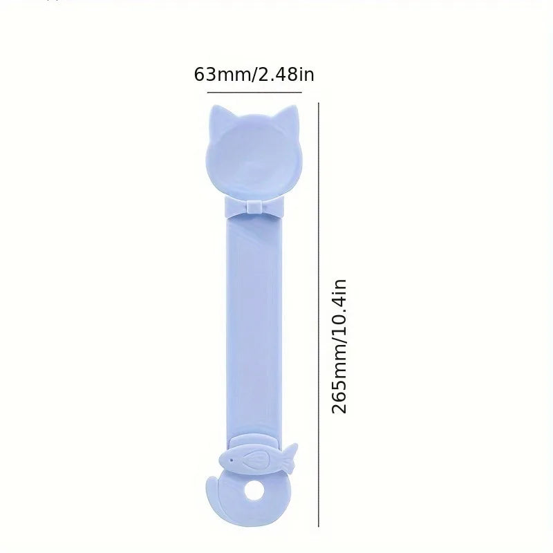 1/3PCS Cat Strip Feeder Spoon Long Handle Lickable Wet Food Feeder for Cats Pet Meat Mud Food Squeeze Dispense Spoon