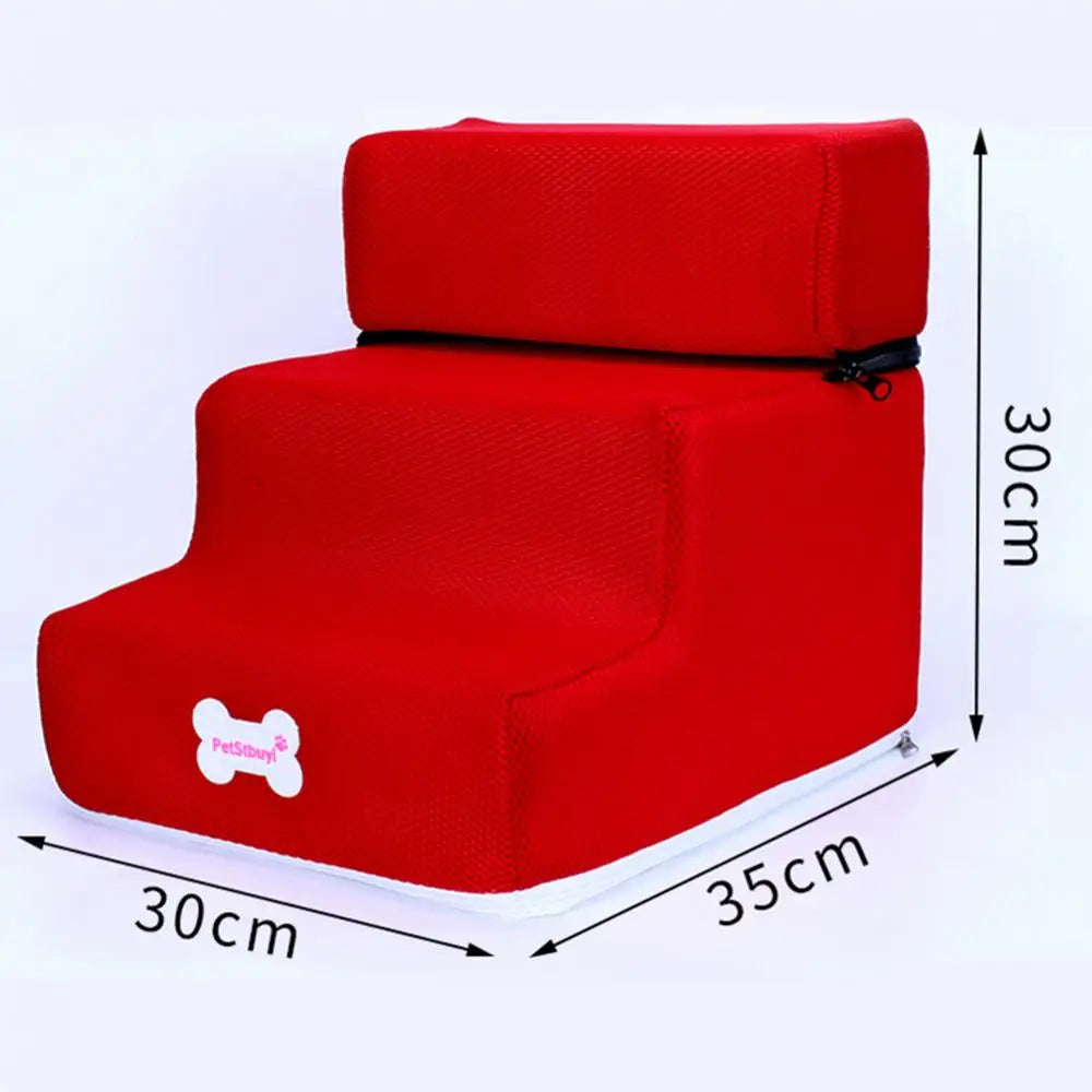 Detachable 3 Step Non-slip Small Dog Cats Pet 3 Steps Removable Ramp Climbing Bed Ladder