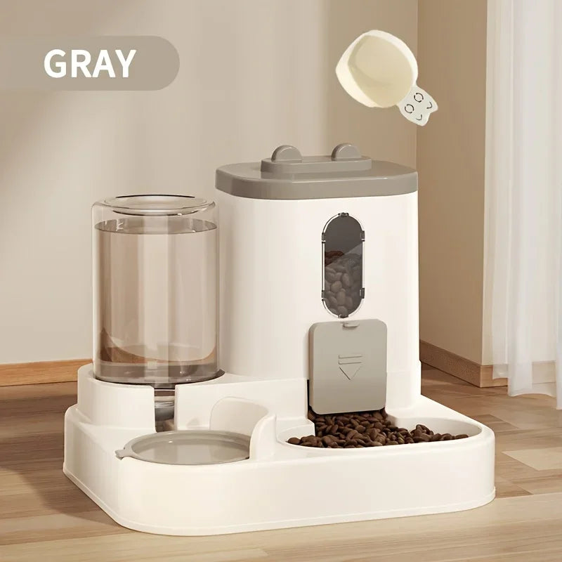 2 in 1 Cat Food Dispenser Water and Food Integrated Fully Automatic Cat Food Feeding and Water Dispenser Cute Water Dispenser
