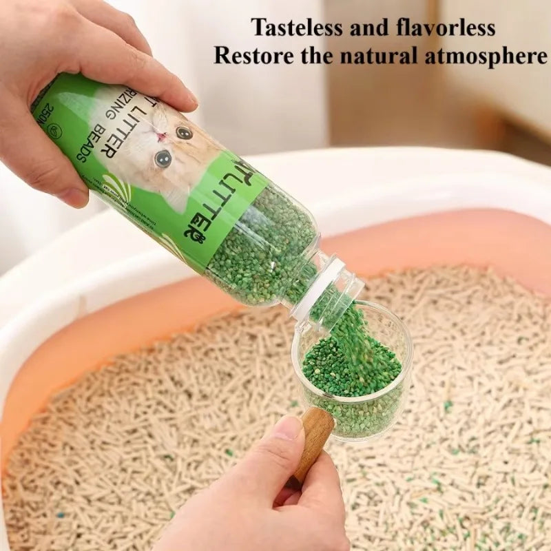 5pcs Pet Cat Litter Box Deodorant Beads To Remove Odors Deodorant Deodorant Granules Cat Litter Box Anti-odor Beads
