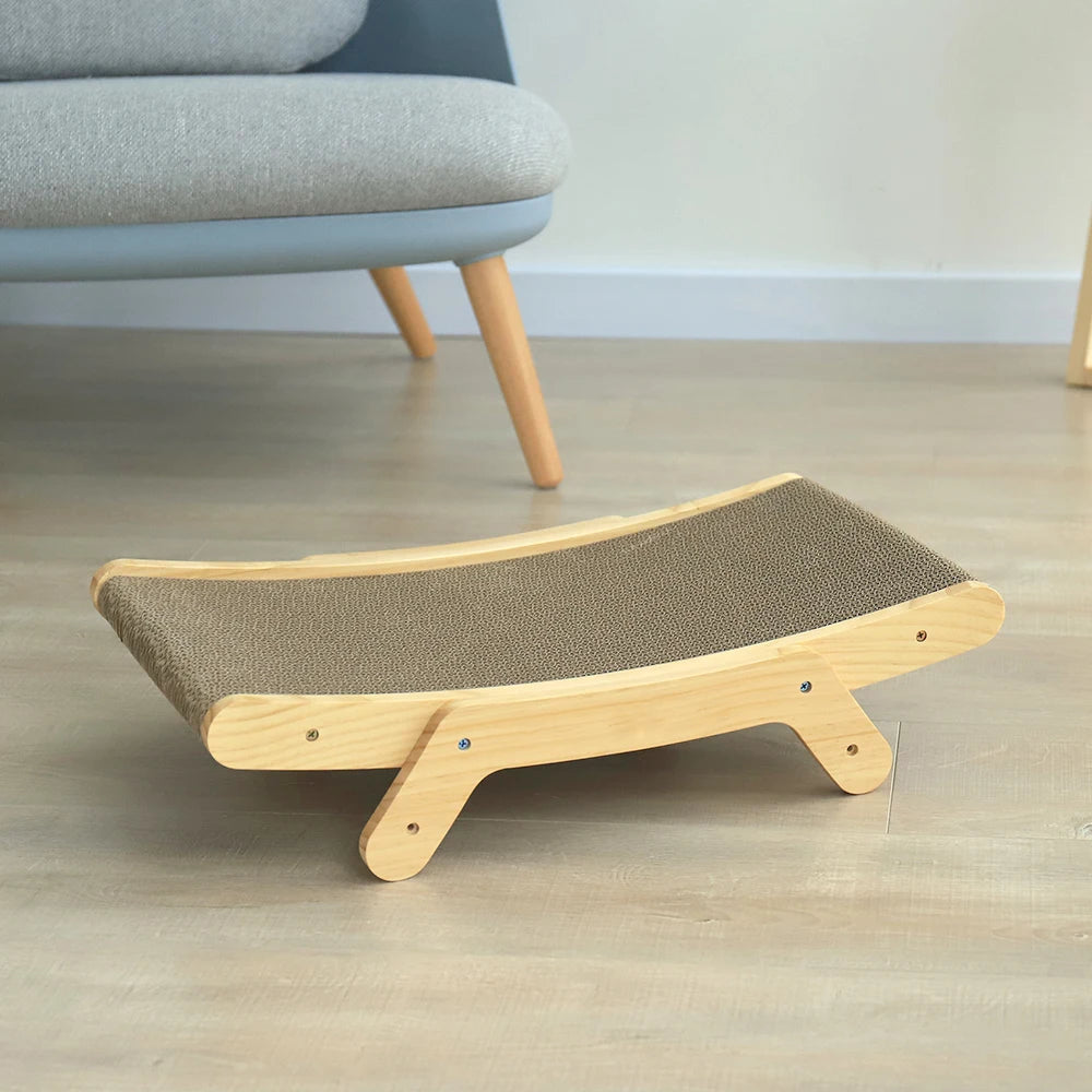 Wood Anti Cat Scratcher Cat Scratch Board Bed 3 In 1 Pad Vertical Pet Cat Toys Grinding Nail Scraper Mat Training Grinding Claw