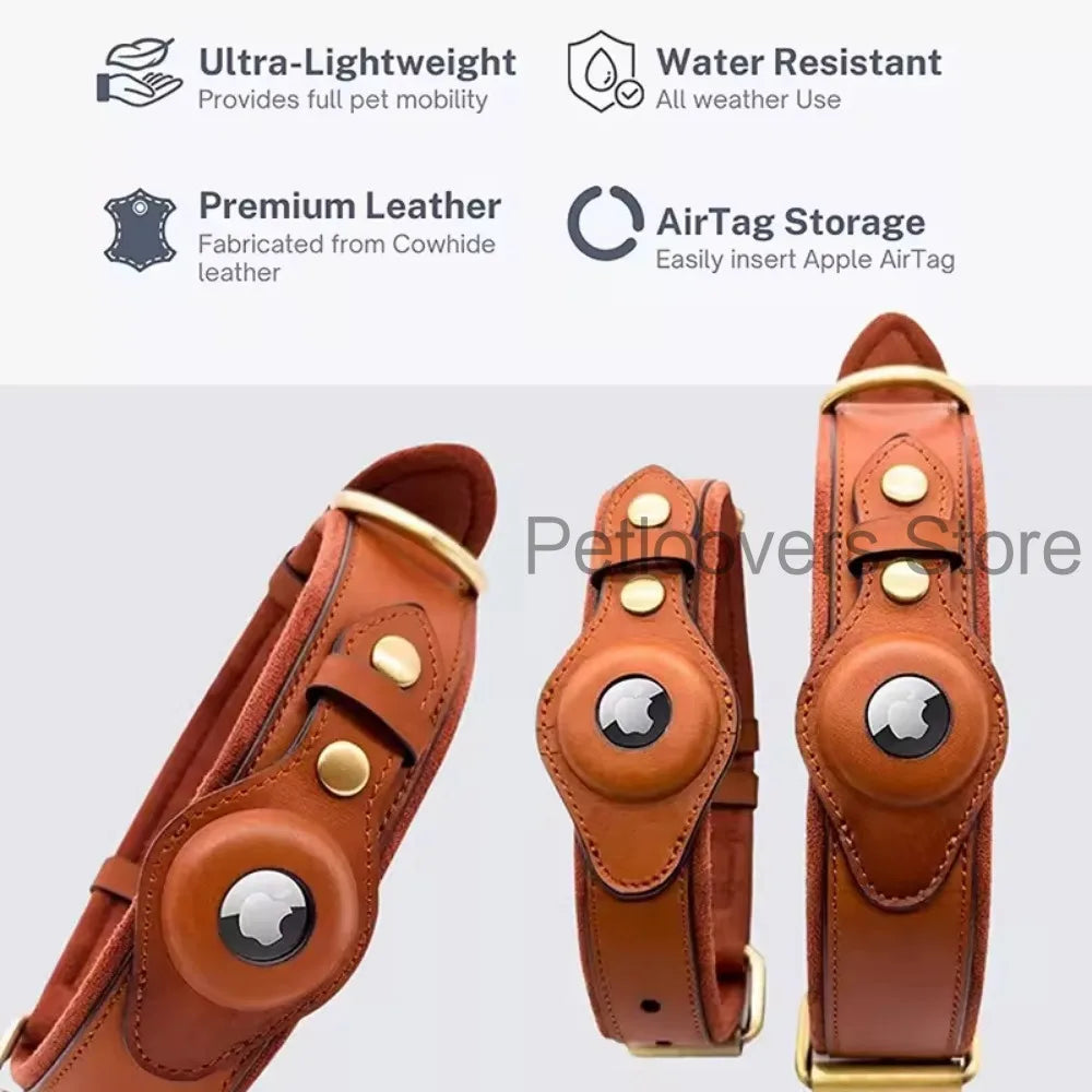 Apple Airtag Anti-Lost Dog Collar, Pet Accessories, Dog Protection Tracker, Anti-Lost Locator, Waterproof Dog leash