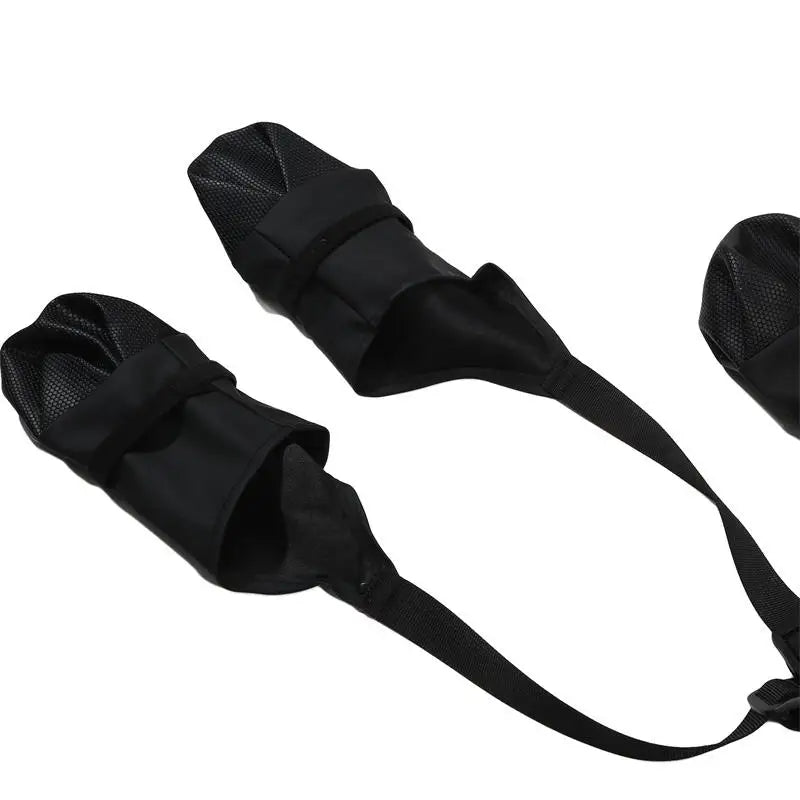 Waterproof Dog Boots Anti-Slip Dog Shoes with Rugged Rubber Sole, Pet Paw Protector for Small Medium Dogs