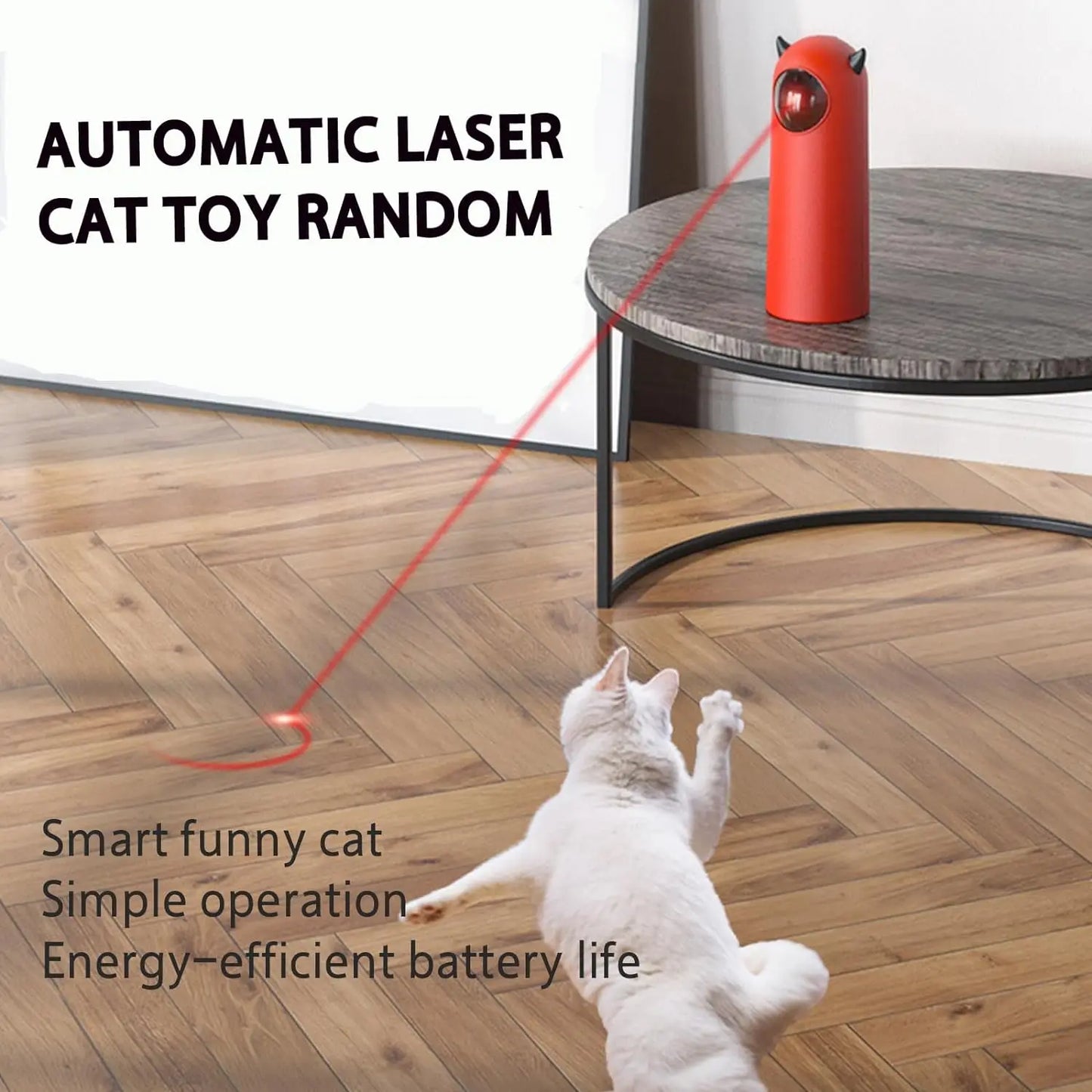 Automatic Smart LED Laser Cat Toy Eco-Friendly Indoor Pet Accessory with Handheld Electronic Features for Dog Teasing Box Packed