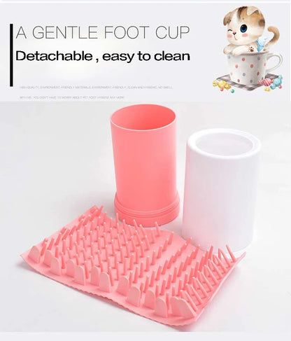 Pet Foot Cleaner Cup Soft Silicone Combs Portable Pet Dog Cat Foot Washer Cleaner Brush Quickly Wash Dirty Pet Foot Cleaner