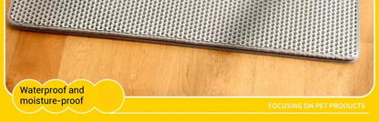 Eco-Friendly Extra Large EVA Cat Litter Mat Double Layer Waterproof Non-Slip Easy Clean Durable Pet Pad Sand Trapping Floor Mat