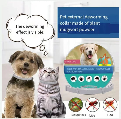 38/70CM Pet Anti Flea Ticks Antiparasitic Dog Cats Collar Protection Retractable Comfortable Breakaway Collars Kittens Large Dog