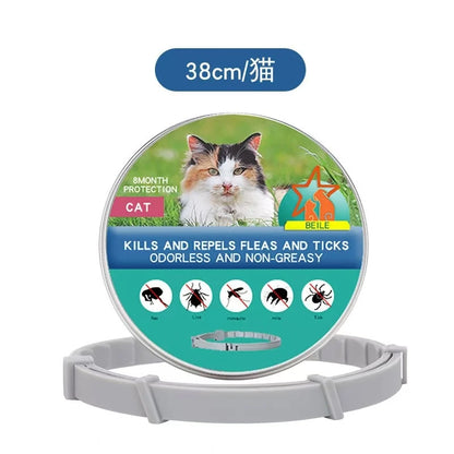 38/70CM Pet Anti Flea Ticks Antiparasitic Dog Cats Collar Protection Retractable Comfortable Breakaway Collars Kittens Large Dog