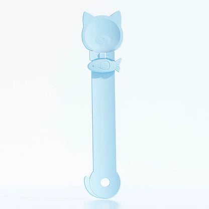 1/3PCS Cat Strip Feeder Spoon Long Handle Lickable Wet Food Feeder for Cats Pet Meat Mud Food Squeeze Dispense Spoon