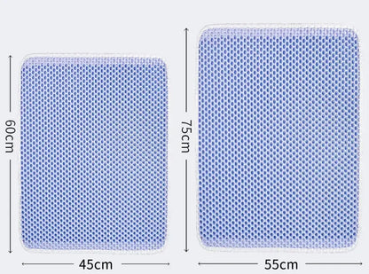 Waterproof Environmental Reusable Double Layers EVA Cat Sand Trapping Mat Non-slip Easy-to-clean Cat Litter Box Pad Mat